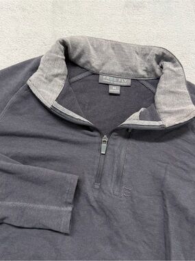 Free Fly Pullover Mens Medium Gray Heritage Heavy Hike 1/4 Zip Bamboo Sweater